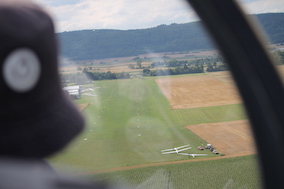 Im Anflug zur Landung